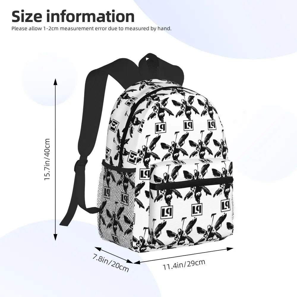L-Linkin-S P-Park-S Band Mochila para estudiantes Mochila escolar Mochila de viaje para senderismo para niños y niñas Mochila de moda Bolsos de hombro