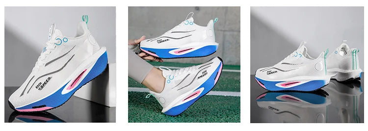 Zapatillas de running con placa de carbono para hombre y mujer, zapatillas profesionales para maratón, transpirables, ligeras, para entrenamiento y carrera en carretera.