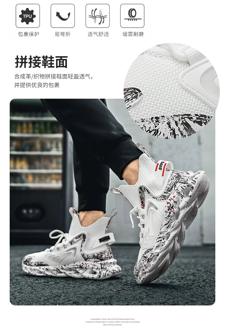 Zapatos de hombre, zapatillas de deporte informales para hombre, tenis, zapatos de lujo, zapatos de entrenamiento para carreras, zapatos transpirables, mocasines de moda, zapatos para correr para hombre