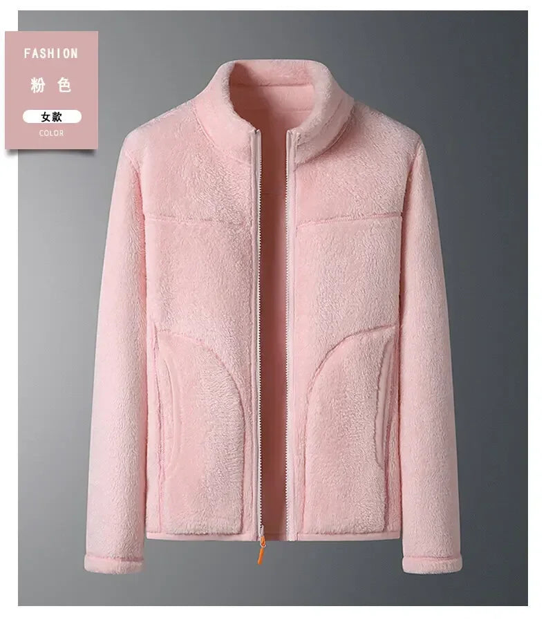 Sudadera con capucha de lana Unisex para hombre y mujer, ropa deportiva de gran tamaño, cálida y gruesa, sudadera clásica informal, moda de otoño e invierno