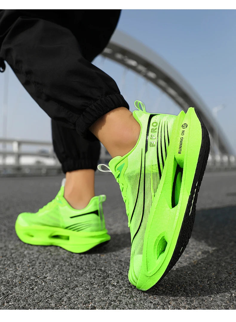    Zapatillas de Running Marathon para Hombre, con Placa de Carbono, Casuales, Transpirables, para Tenis, Deportivas, Ligeras, para Mujer