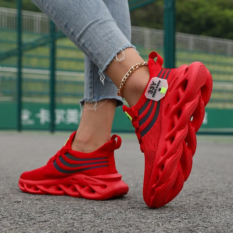 Zapatillas de deporte de malla para hombre, Calzado cómodo y ligero para senderismo al aire libre, transpirable, a la moda, zapatos informales para correr, Tenis