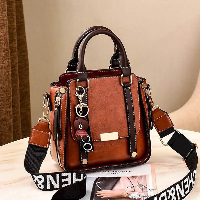 Bolso de mano de diseñador de marca de lujo para mujer, bolso de hombro de nueva tendencia a la moda, bolso cruzado Retro clásico, bolso cuadrado pequeño para ir al trabajo