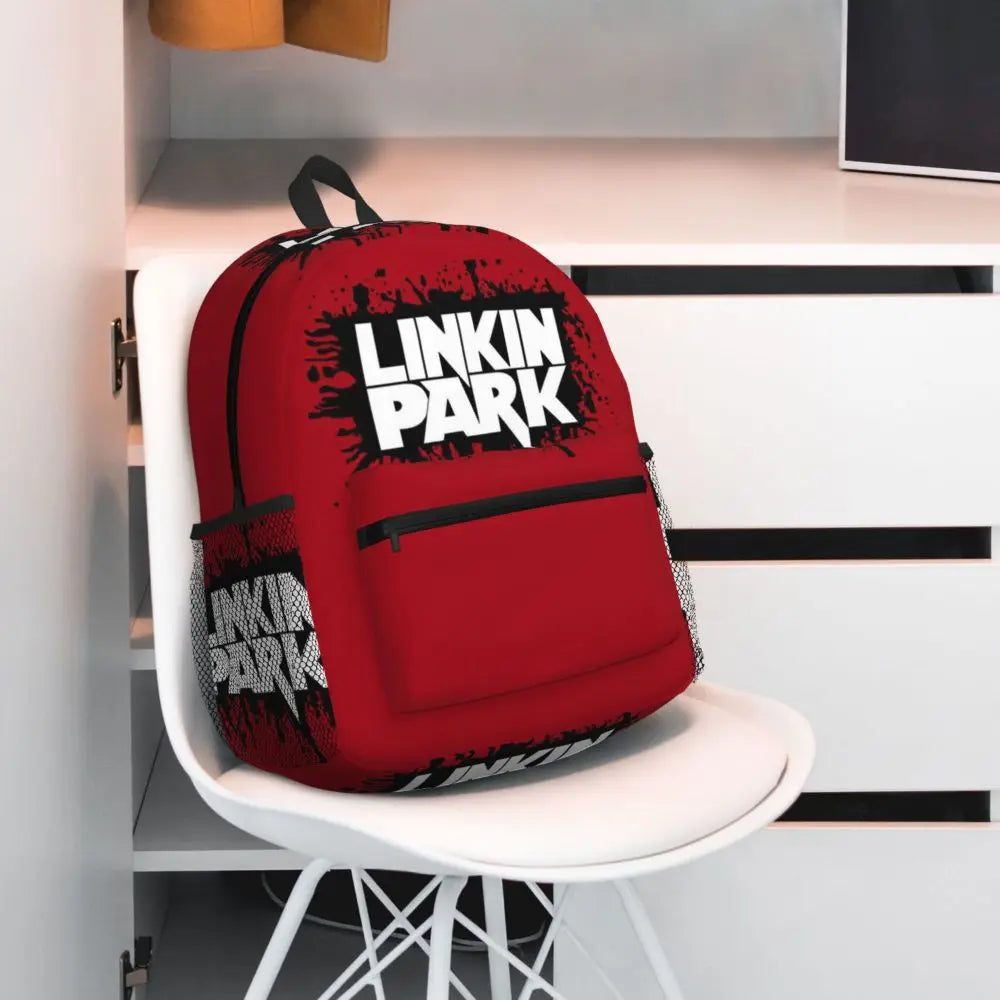 L-Linkin-S P-Park-S Band Mochila para estudiantes Mochila escolar Mochila de viaje para senderismo para niños y niñas Mochila de moda Bolsos de hombro