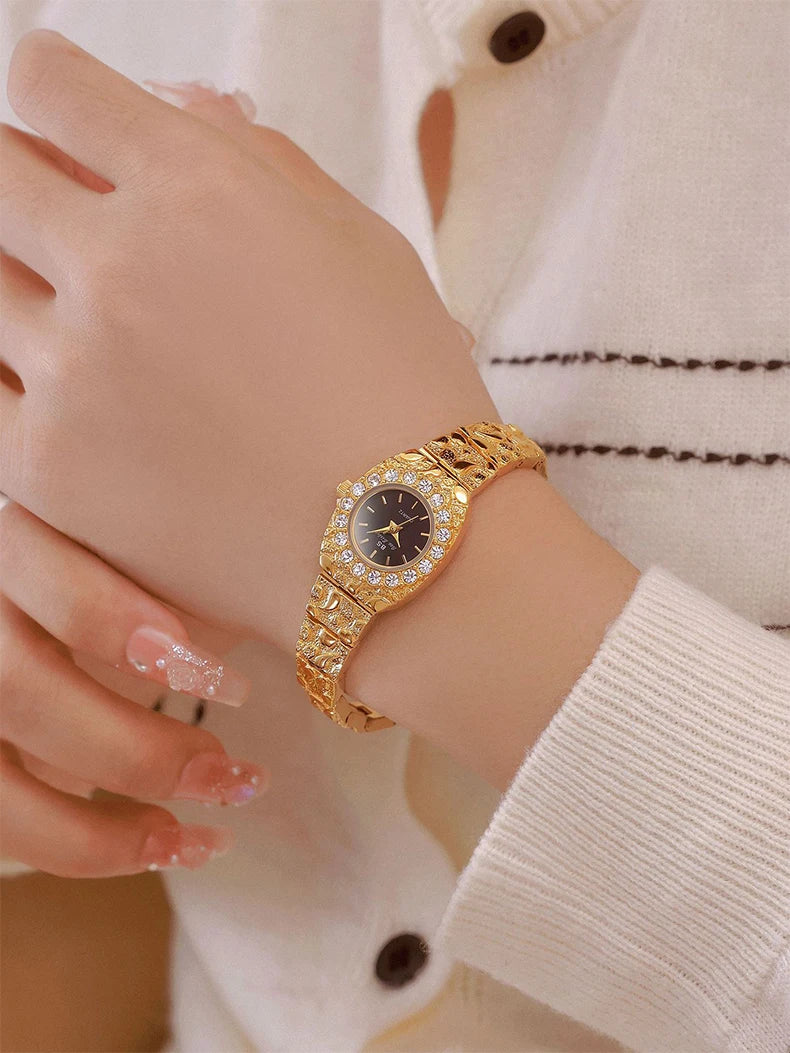 Relojes Bee Sister para mujer, novia, relojes de cuarzo para mujer, nicho de lujo, resistente al agua, reloj de pulsera elegante para mujer