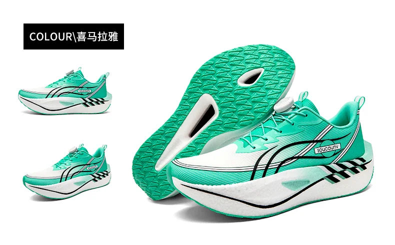 Zapatillas para Correr Profesionales con Placa de Carbono para Fitness, Maratón, Deportivas Ligeras para Hombre, Cómodas y Antideslizantes para Mujer