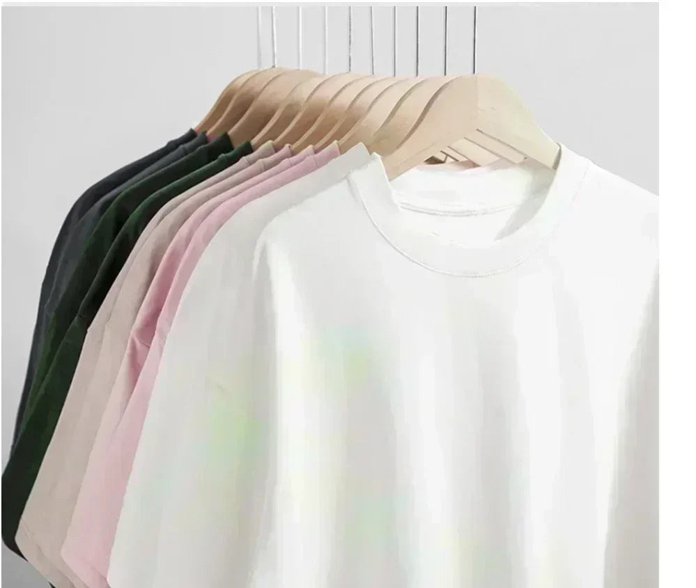 Camiseta Verano En Coton À Manches Courtes Chat Mignon Pour Hommes Et Femmes, Ample, Surdimensionné, Marque Tendance, Manches Cinq