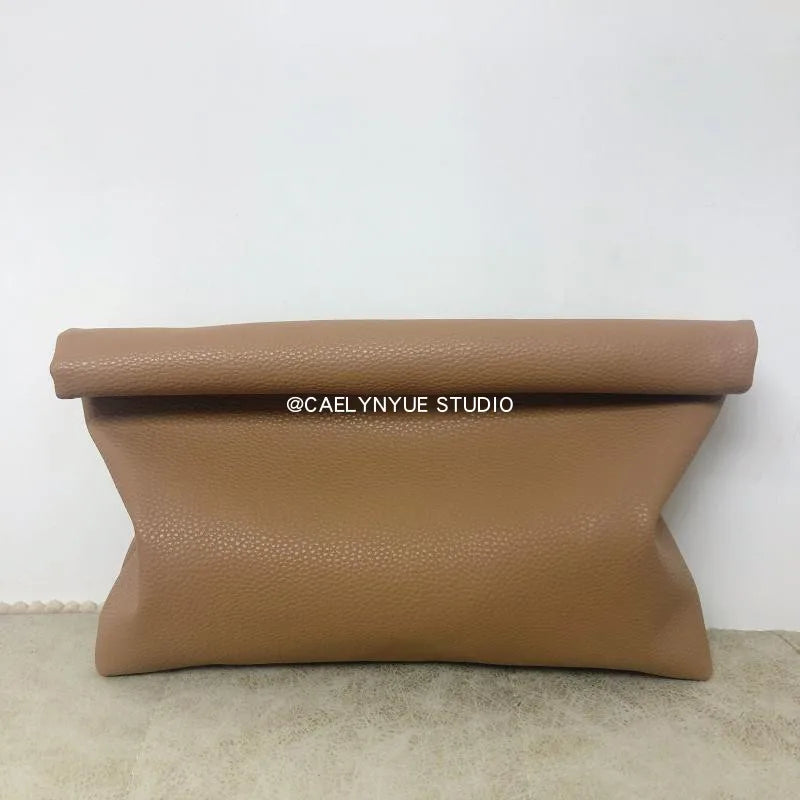 Bolsos de mano informales para mujer, bolsos de noche de cuero PU suave, bolso tipo sobre para fiesta, bolso para teléfono y portátil, Bolso de mano