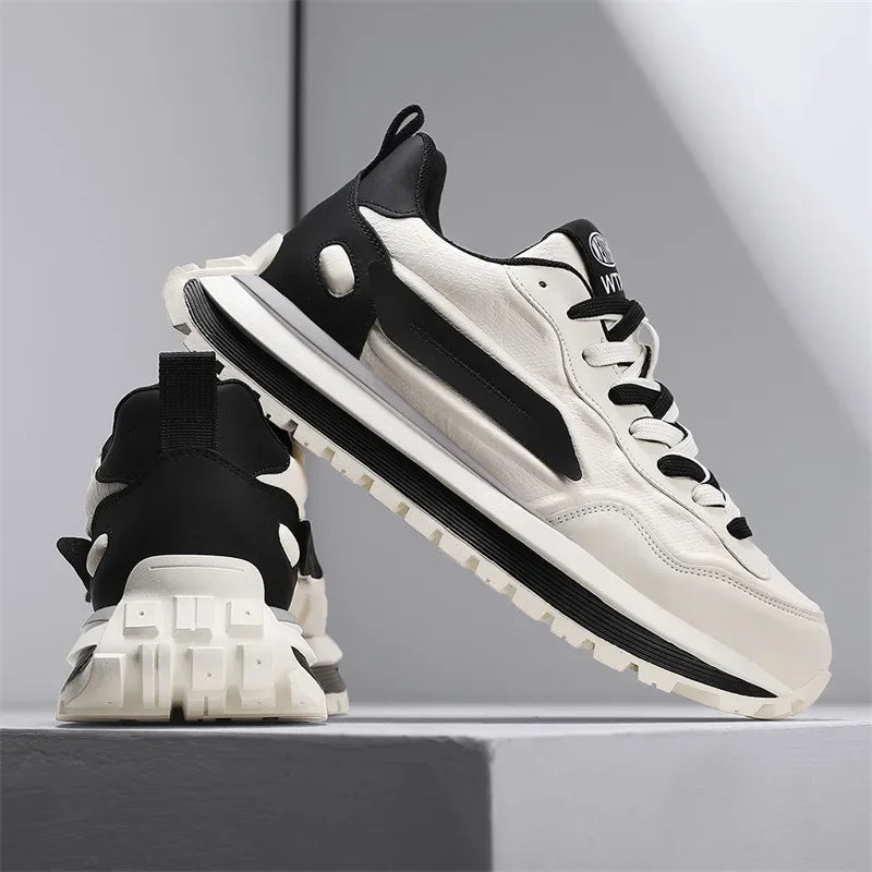 Zapatillas Deportivas Transpirables para Hombre, Primavera 2026, con Suela Suave Antideslizante, Blancas, Modernas, Estilo Casual