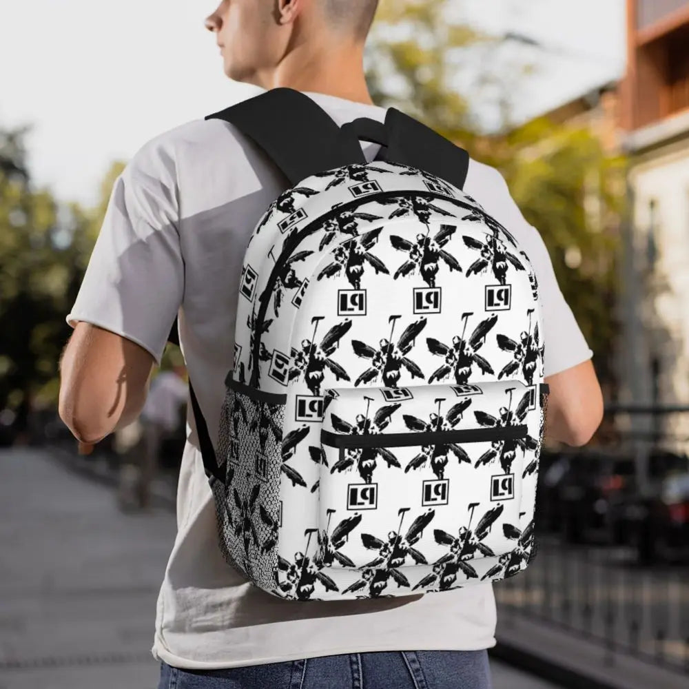 L-Linkin-S P-Park-S Band Mochila para estudiantes Mochila escolar Mochila de viaje para senderismo para niños y niñas Mochila de moda Bolsos de hombro