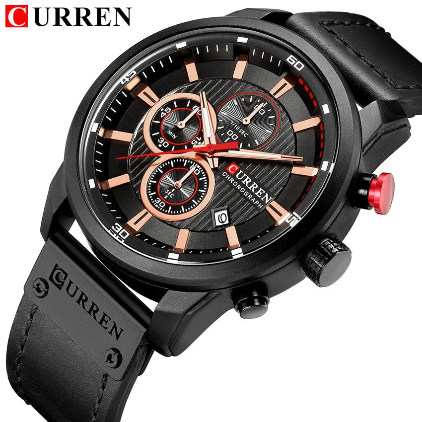 Reloj de Pulsera CURREN 8291 para Hombre, Cronógrafo de Cuarzo, Estilo Casual, Deportivo, Militar, de Moda, para Caballero