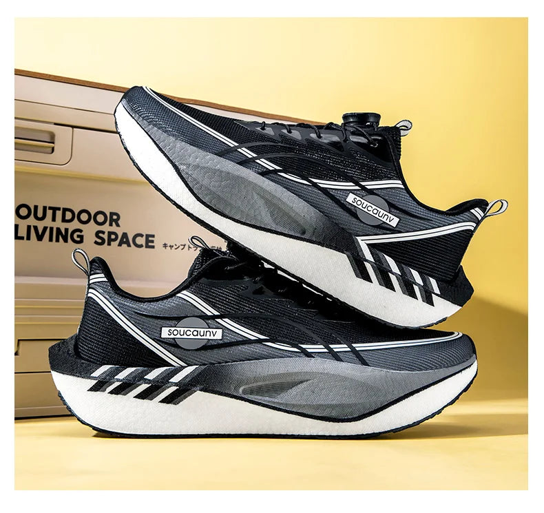 Zapatillas para Correr Profesionales con Placa de Carbono para Fitness, Maratón, Deportivas Ligeras para Hombre, Cómodas y Antideslizantes para Mujer