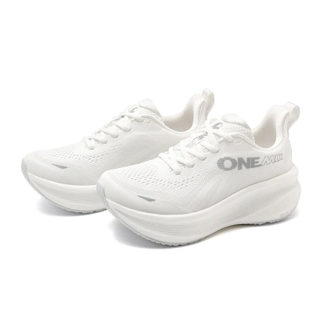 ONEMIX Zapatillas de deporte de malla transpirable y ligeras para mujer, zapatillas para correr con suela suave antideslizante y absorción de impactos, para fitness y uso versátil