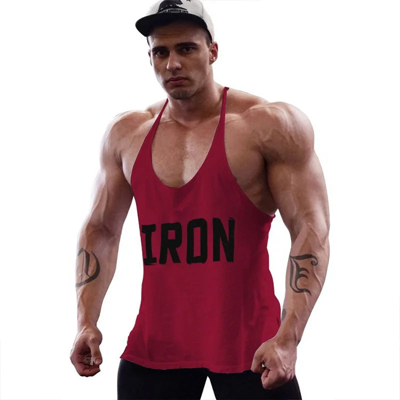 Camiseta sin mangas 100% de algodón para entrenamiento y gimnasio para hombre, ropa deportiva sin mangas para músculos, entrenamiento de culturismo, camisas deportivas de moda, chaleco de talla grande
