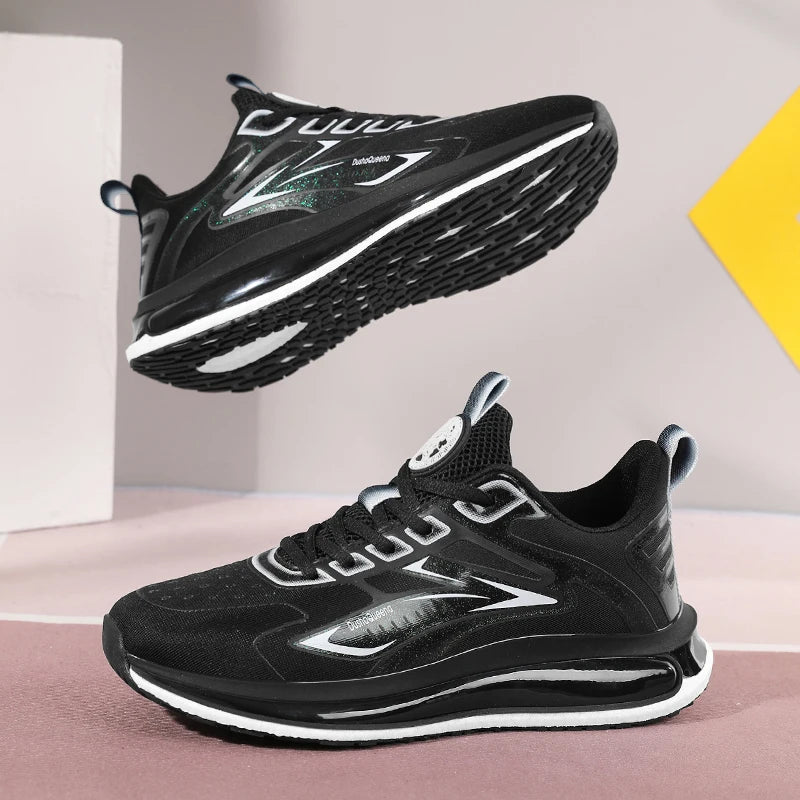 Zapatillas de deporte al aire libre para parejas, zapatos transpirables antideslizantes con amortiguación para correr en carretera, zapatos deportivos para correr para hombres, zapatos informales ligeros para hombres