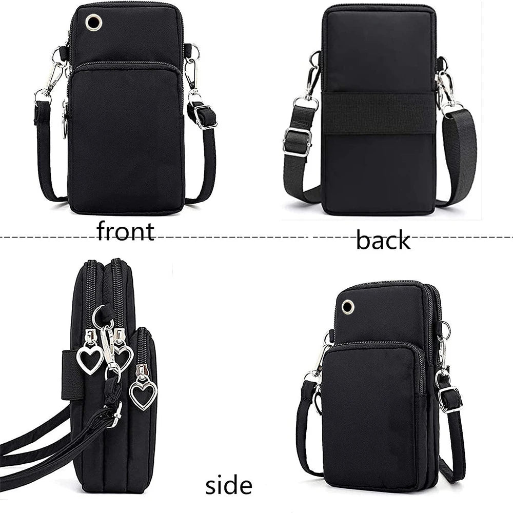 Bolsos cruzados pequeños con gráficos de gato para mujer, Mini bolso para teléfono móvil con animales Harajuku, bandolera para adolescentes, bolsos y bolsos para mujer