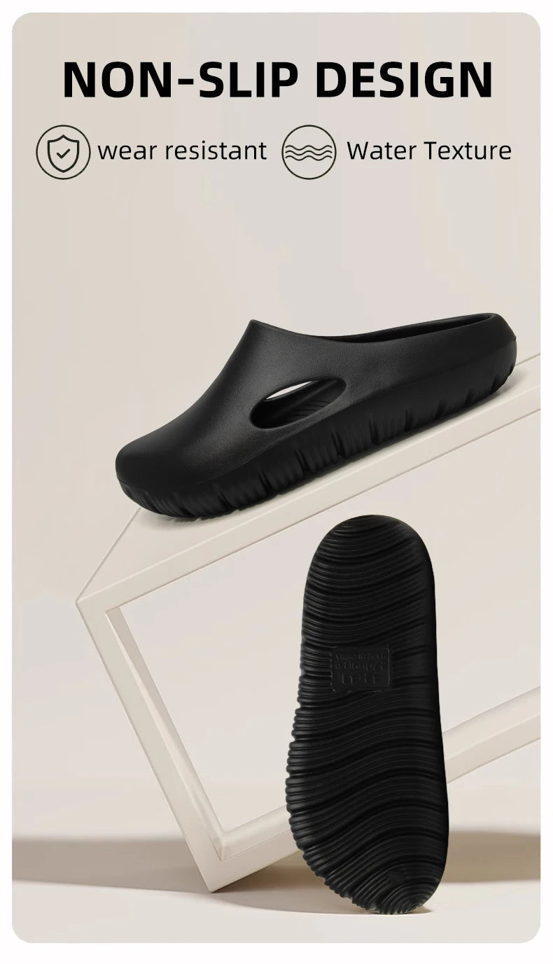 Nuevas Pantuflas de Verano EVA Frescas para el Hogar, Antideslizantes, Modernas y Versátiles, Pantuflas Baotou para Parejas, para Hombre