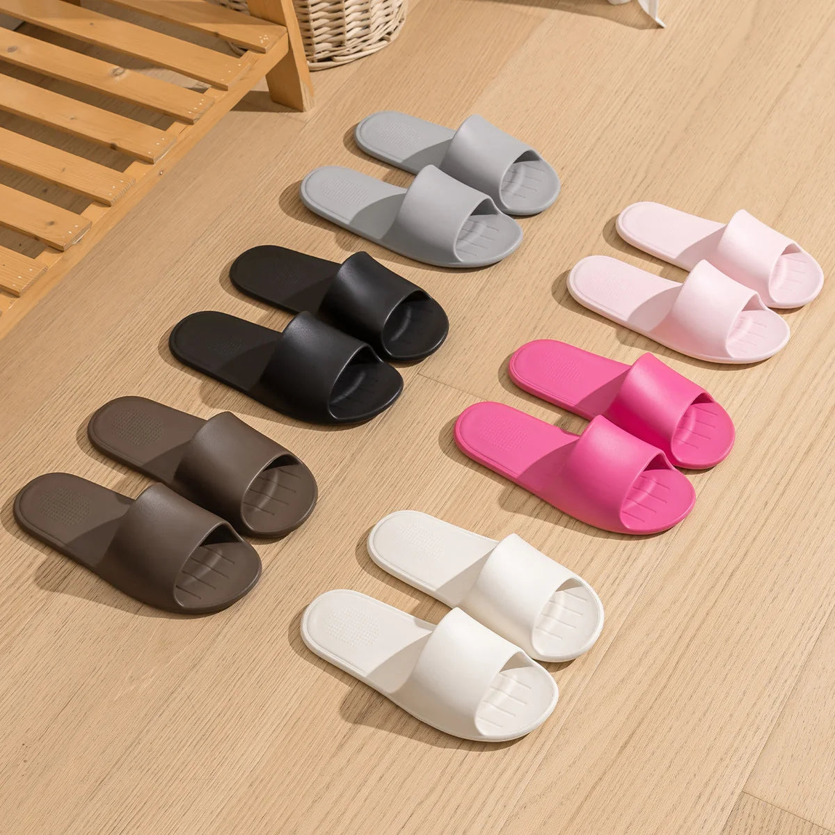 Zapatillas cómodas de EVA, zapatillas de interior de viaje fáciles de plegar, cómodas zapatillas informales ligeras