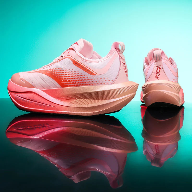 Zapatillas de Running para Hombre con Placa de Carbono, Ultraligeras, Transpirables, con Amortiguación, Antideslizantes, para Maratón, Carreras, Entrenamiento
