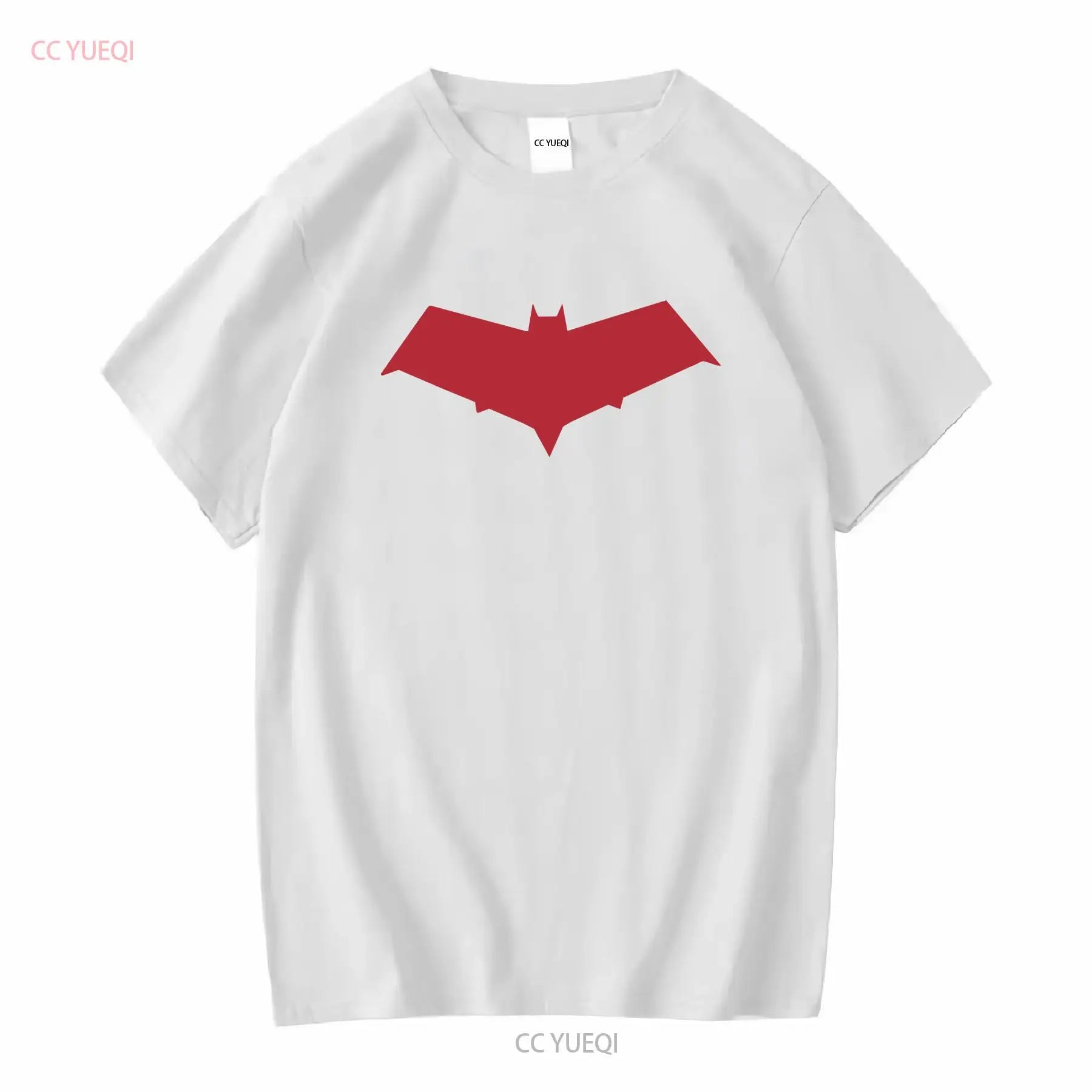 Camiseta con símbolo de capucha roja Jason Todd, camiseta negra de manga larga o corta, vintage, lavada, Unisex, moda para hombre, informal ligeramente transpirable