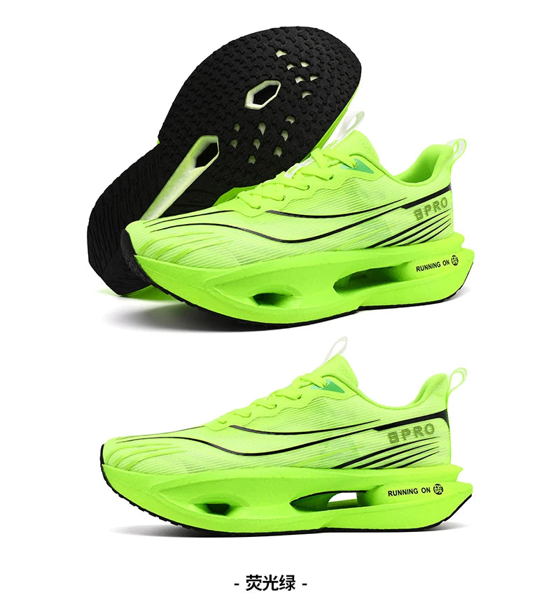    Zapatillas de Running Marathon para Hombre, con Placa de Carbono, Casuales, Transpirables, para Tenis, Deportivas, Ligeras, para Mujer