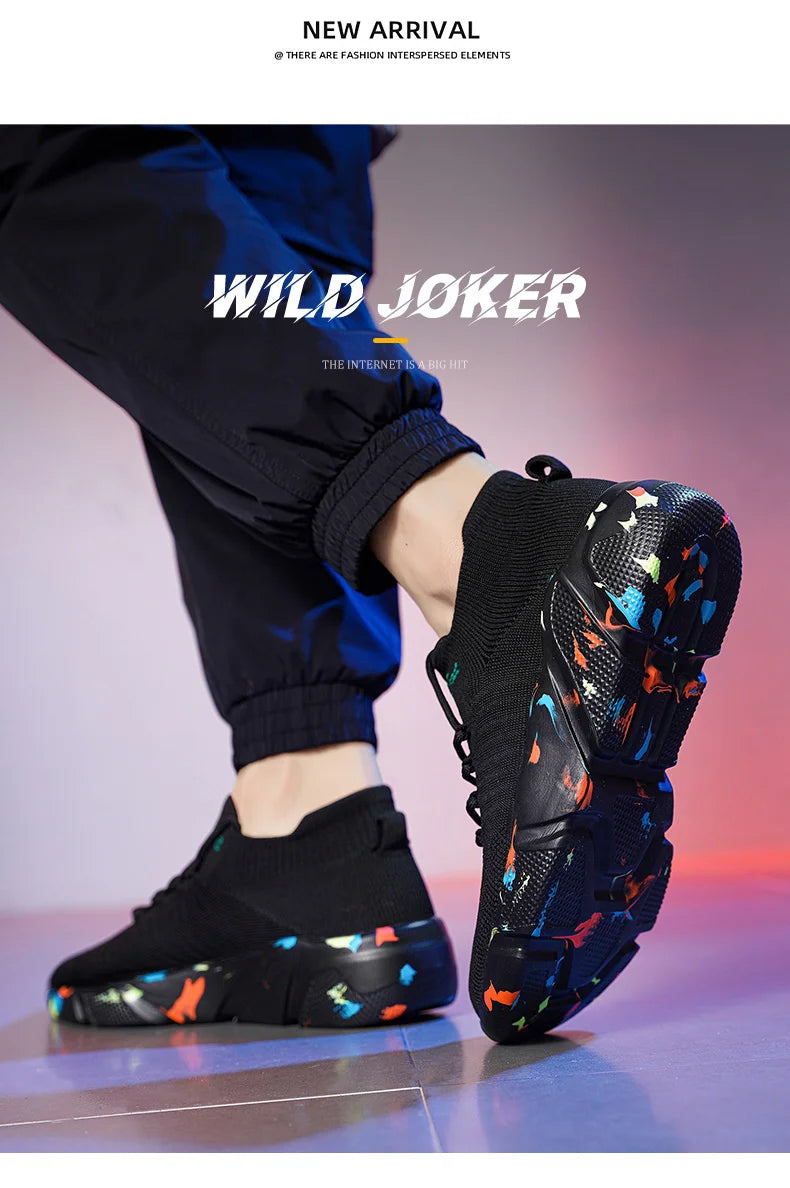 Zapatillas de deporte para hombre, zapatos para mujer, calcetines de tendencia de tenis, zapatos para caminar, mocasines, transpirables, informales, para correr, verano, verde, talla grande 35-47