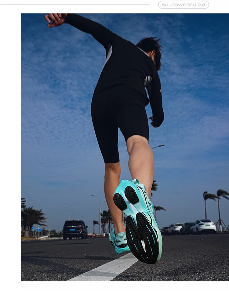 Zapatos deportivos para hombre, zapatillas de deporte para mujer, zapatillas para correr con placa de carbono para maratón, zapatos de entrenamiento de atletismo ligeros que absorben los golpes