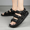 Un par de sandalias transpirables simples y modernas para verano, resistentes al desgaste, ligeras, informales, listas para la playa, zapatos versátiles para conducir para hombres