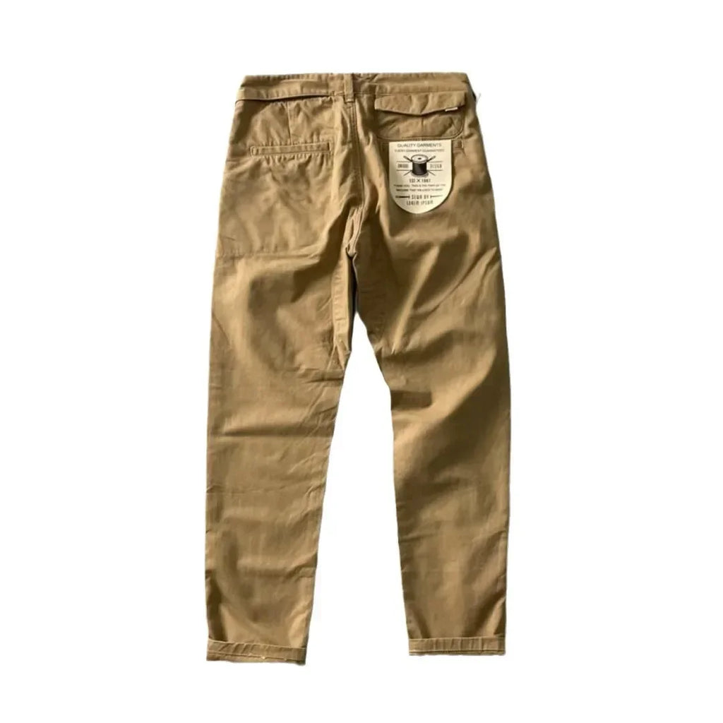 Pantalones Cargo resistentes de algodón puro de estilo americano para hombres, calzado informal de pierna recta holgada antisuciedad y antidesgaste