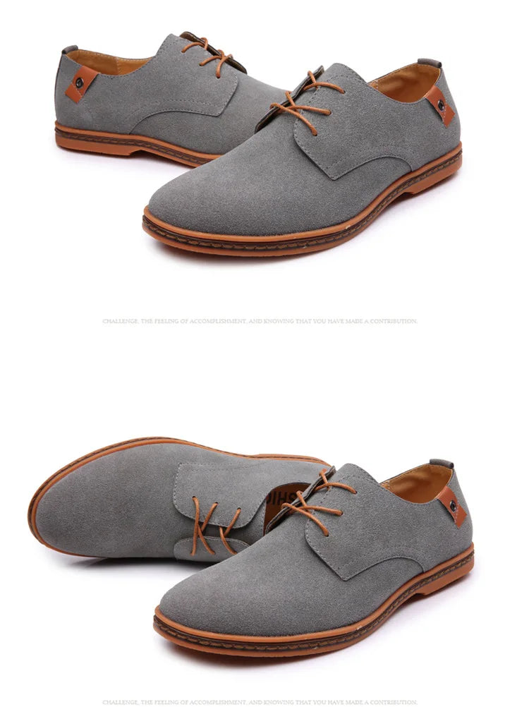 Zapatos de Cuero Nuevos 2026 para Hombre, Zapatos Oxford de Lujo para Hombre, Zapatos Casuales de Negocios de Cuero de Gamuza de Alta Calidad, Zapatos de Hombre