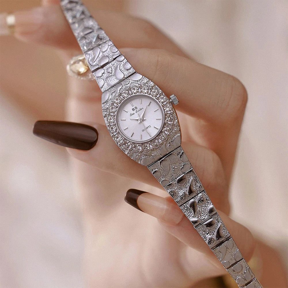 Relojes Bee Sister para mujer, novia, relojes de cuarzo para mujer, nicho de lujo, resistente al agua, reloj de pulsera elegante para mujer