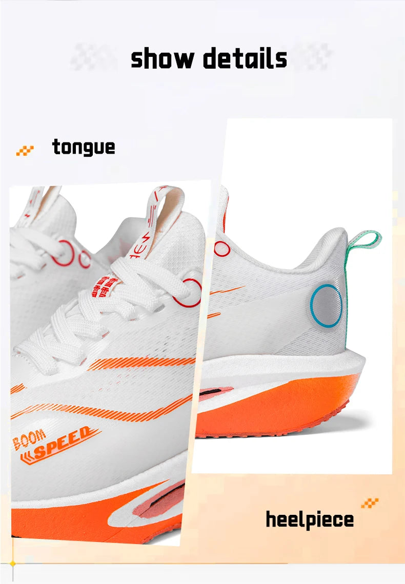 Zapatillas de running con placa de carbono para hombre y mujer, zapatillas profesionales para maratón, transpirables, ligeras, para entrenamiento y carrera en carretera.