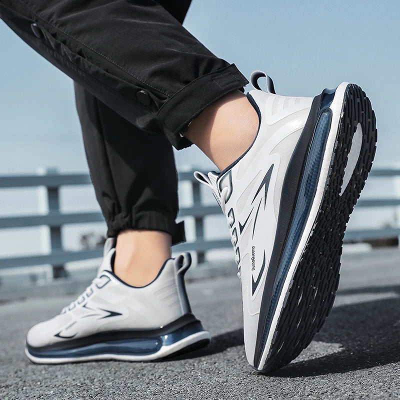 Zapatillas de deporte al aire libre para parejas, zapatos transpirables antideslizantes con amortiguación para correr en carretera, zapatos deportivos para correr para hombres, zapatos informales ligeros para hombres
