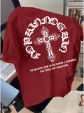 Camiseta de Hombre de Gran Tamaño con Estampado 3D Estilo Americano de Verano, de Secado Rápido y Transpirable, Adecuada para Uso Diario