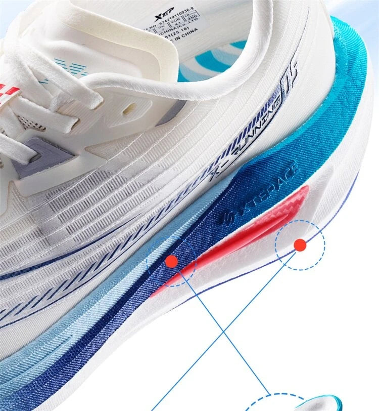 Zapatillas Xtep One Piece Modeling 5,0 para mujer, soporte estable, cómodas, transpirables, duraderas, zapatillas para correr 874218110037
