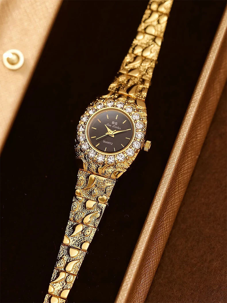 Relojes Bee Sister para mujer, novia, relojes de cuarzo para mujer, nicho de lujo, resistente al agua, reloj de pulsera elegante para mujer