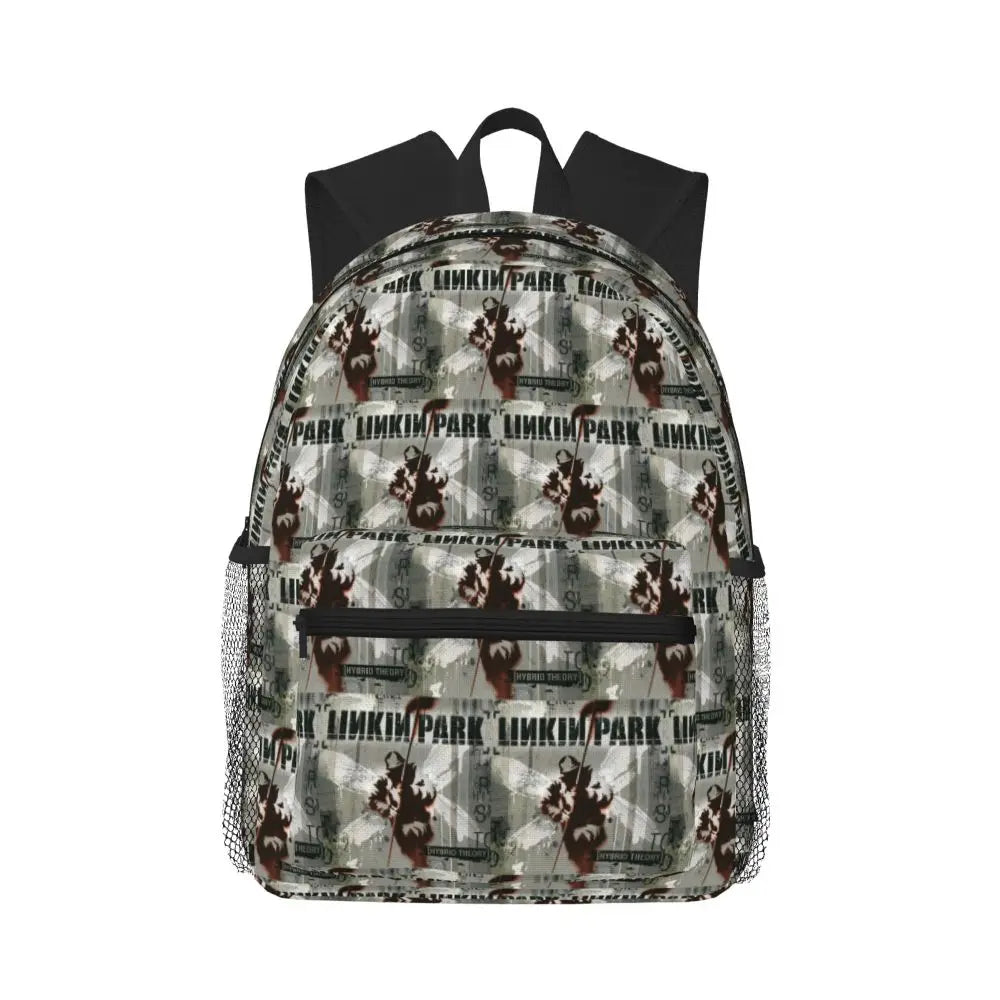 L-Linkin-S P-Park-S Band Mochila para estudiantes Mochila escolar Mochila de viaje para senderismo para niños y niñas Mochila de moda Bolsos de hombro