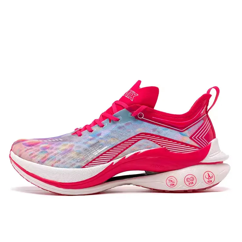 ONEMIX Trail Racing zapatillas para correr cojín malla transpirable estable usable placa de carbono al aire libre maratón deporte entrenamiento zapatillas