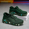 Zapatillas de deporte para hombre, zapatos para mujer, calcetines de tendencia de tenis, zapatos para caminar, mocasines, transpirables, informales, para correr, verano, verde, talla grande 35-47