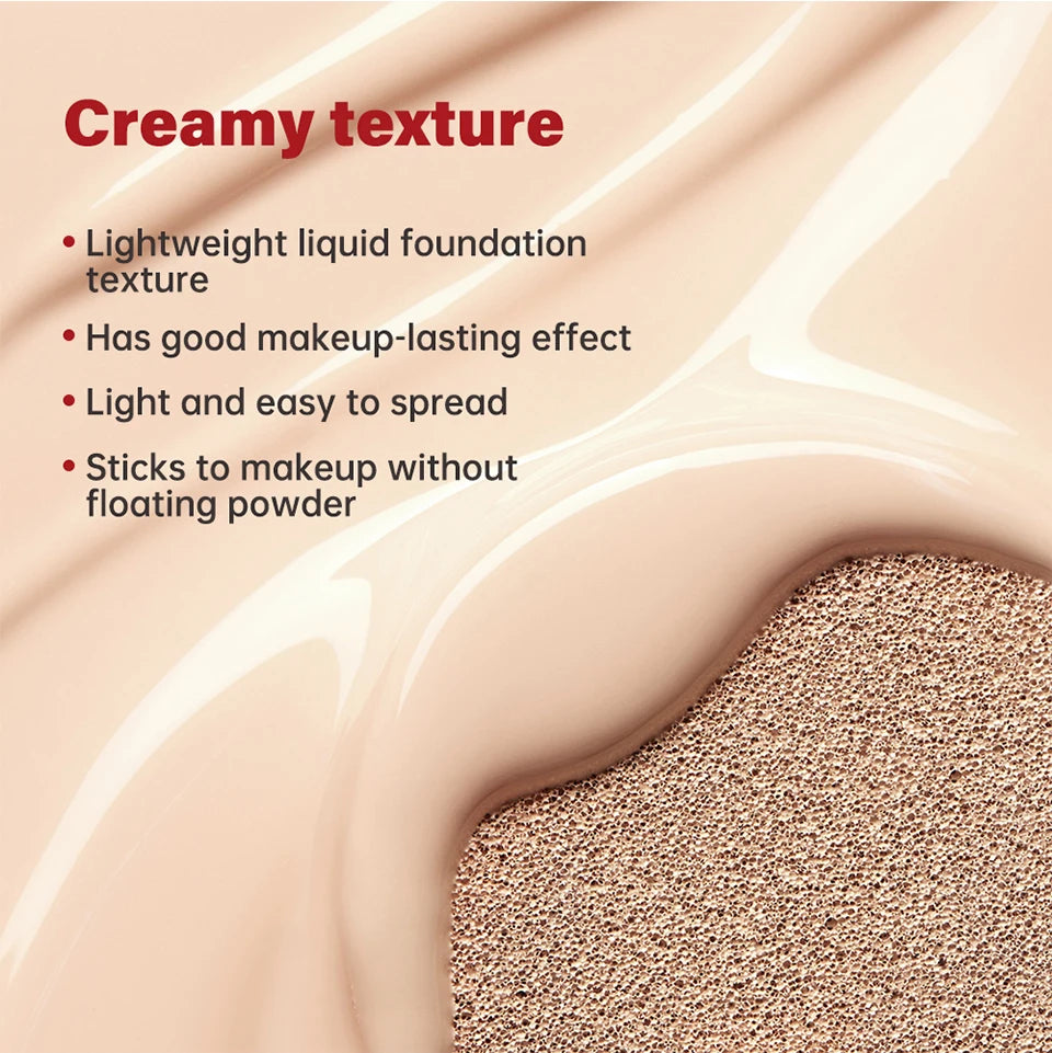 Mask Fit Red Cushion Foundation Long-Lasting Lightweight Buildable Coverage Semi-Matte Finish Korean Cushion Founda