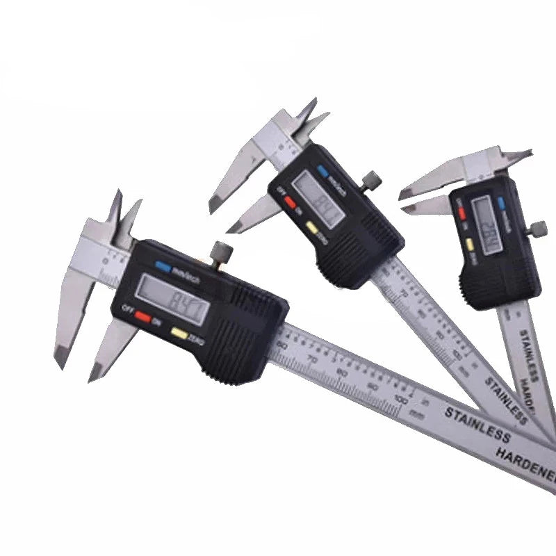 Mini calibrador Digital de acero inoxidable, calibrador Vernier electrónico de 50mm, 70mm y 100mm, calibrador deslizante, medidor de espesor de gemas
