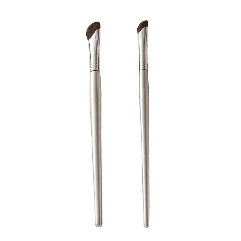 Pincel para Contorno de Nariz, Pincel Plano para Contorno de Nariz, Pincel Angulado para Maquillaje de Contorno, Pincel de Pelo Natural Angulado para Difuminar Sombras
