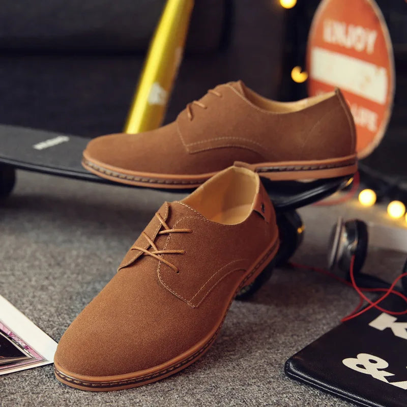 Zapatos de Cuero Nuevos 2026 para Hombre, Zapatos Oxford de Lujo para Hombre, Zapatos Casuales de Negocios de Cuero de Gamuza de Alta Calidad, Zapatos de Hombre
