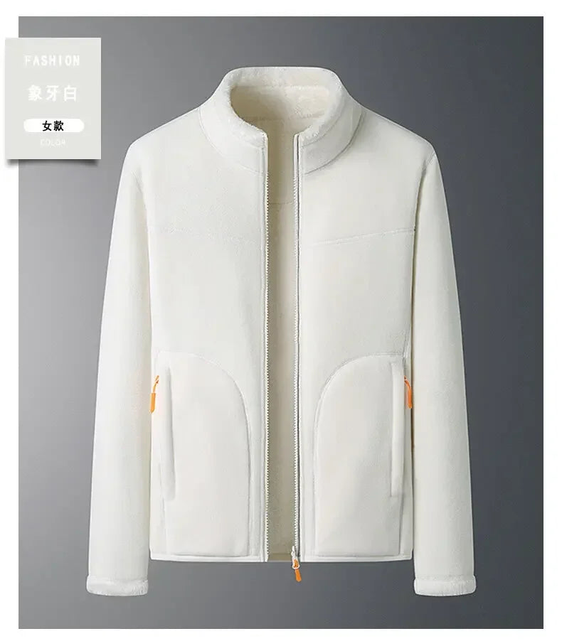 Sudadera con capucha de lana Unisex para hombre y mujer, ropa deportiva de gran tamaño, cálida y gruesa, sudadera clásica informal, moda de otoño e invierno