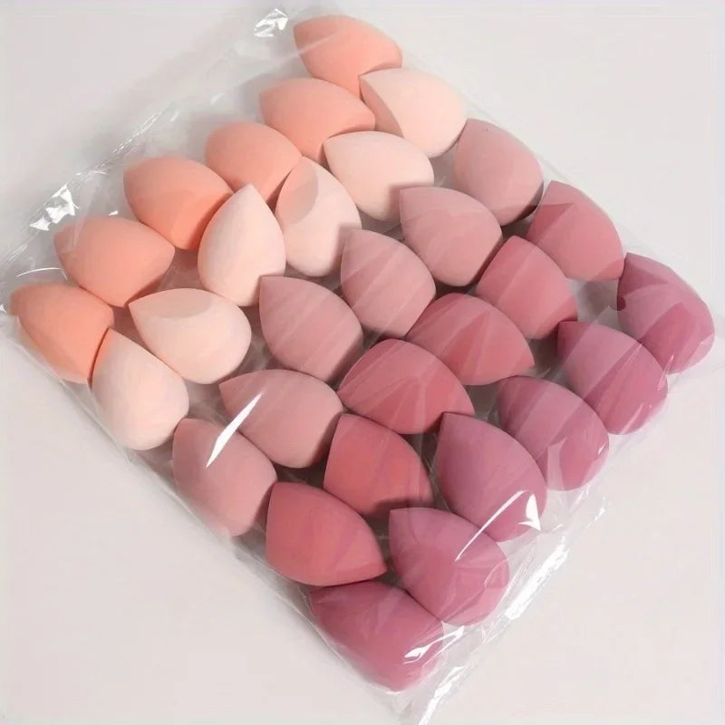 1/7/18 Uds. Esponja de maquillaje sin látex, sin fragancia, esponja de maquillaje húmeda y seca, adecuada para todo tipo de piel, colores aleatorios