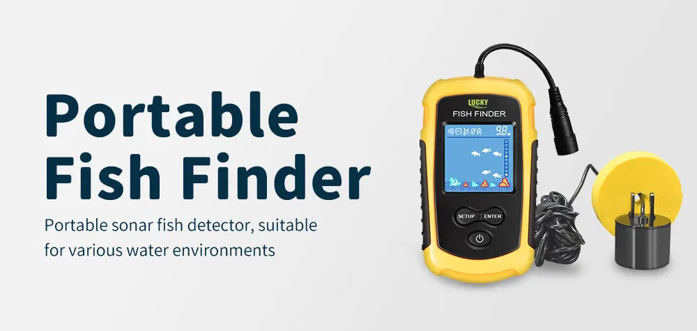 El Envío Gratuito! FFC1108-1 Venta Caliente de Alarma 100 M Portable Sonar LCD Buscador de Buscadores de Los Pescados señuelo de la Pesca de Pesca Ecosonda