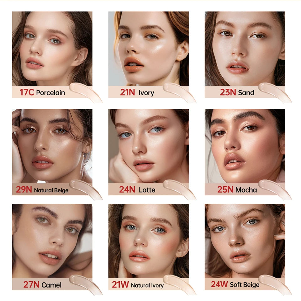 Mask Fit Red Cushion Foundation Long-Lasting Lightweight Buildable Coverage Semi-Matte Finish Korean Cushion Founda