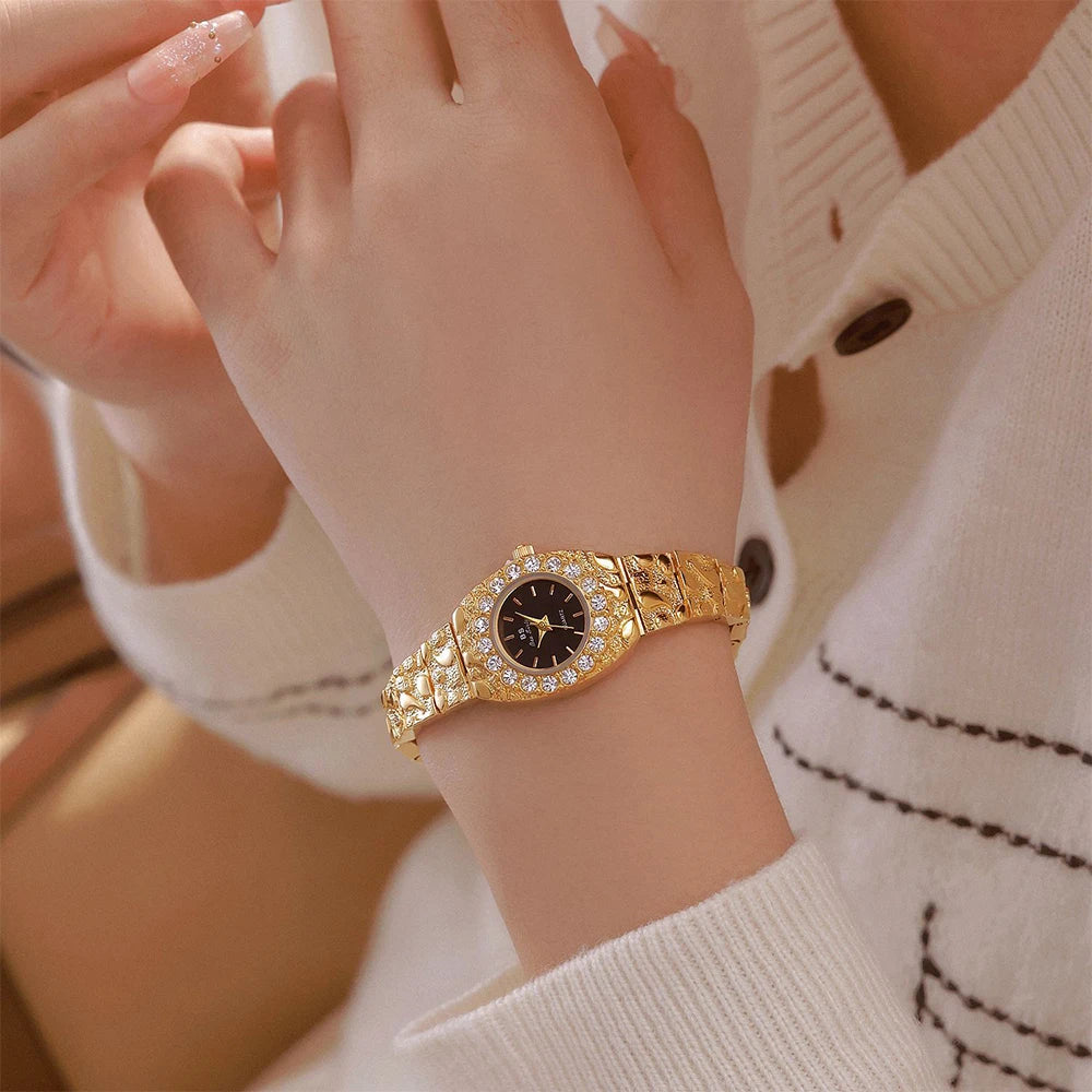 Relojes Bee Sister para mujer, novia, relojes de cuarzo para mujer, nicho de lujo, resistente al agua, reloj de pulsera elegante para mujer