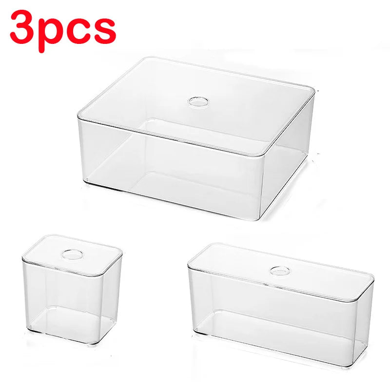 Premium Crystal Clear Desk & Vanity Organizer