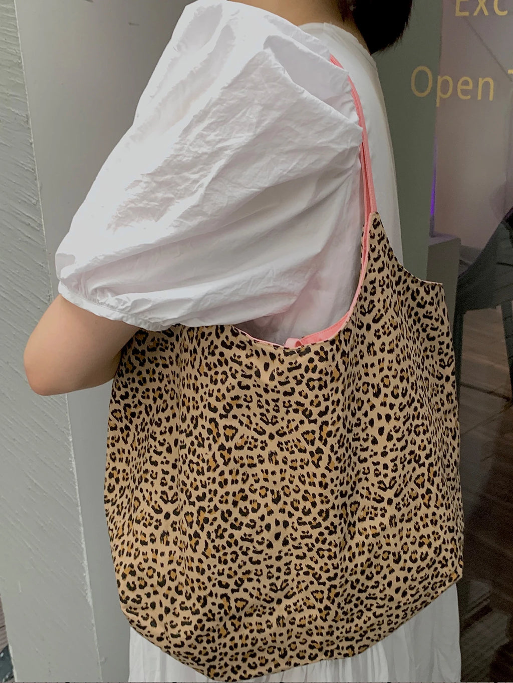 Bolso de Hombro Doble para Mujer, Diseño Moderno con Estampado de Puntos, Estilo Coreano de Primavera/Verano, Color Rosa, Moda Urbana